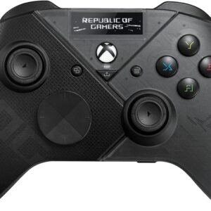 ASUS ROG Raikiri Pro OLED Display, tri-Mode connectivity, remappable Buttons&triggers, 4 Rear Buttons, Step&Linear triggers, Adjustable Joystick Sensitivity, 3.5mm Jack with ESS DAC, for PC and Xbox